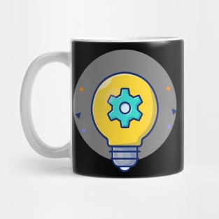 Lamp with gear cartoon Mug